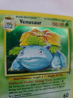 Venusaur Legendary Collection Holo Pokemon Card Base Fossil WOTC LP - NM U - Image 2