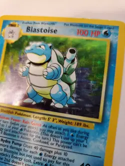 Blastoise Base Set Holo Pokemon Card Jungle Fossil - Image 3