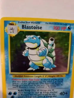 Blastoise Base Set Holo Pokemon Card Jungle Fossil - Image 4