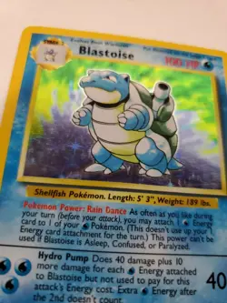 Blastoise Base Set Holo Pokemon Card Jungle Fossil - Image 5