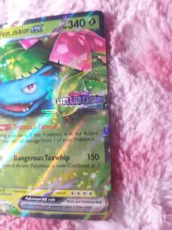 2024 POKEMON VENUSAUR EX STELLAR CROWN Stamped Promo #001 TCG CARD GAMESTOP - Image 3