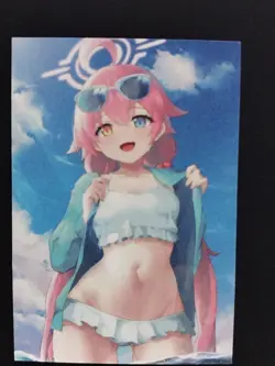 Takanashi Hoshino Goddess Story Doujin Frosted Waifu Trading Card Blue Archive - Image 1