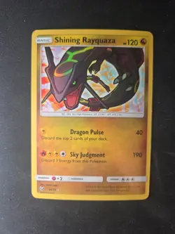 Shining Rayquaza 56/73 Pokemon TCG Holo Rare Card Shining Legends - Image 1