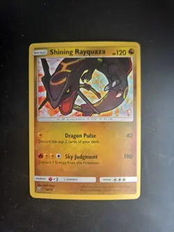 Shining Rayquaza 56/73 Pokemon TCG Holo Rare Card Shining Legends - Image 2