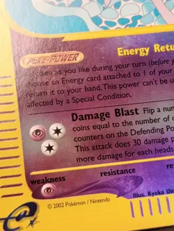 Espeon 11/147 Aquapolis Reverse Holo 2002 WOTC Vintage E-Reader Pokemon Card LP - Image 5