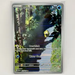 Pokemon TCG Psyduck Scarlet & Violet Holo Illustration Card 175/165 NM Condition - Image 1