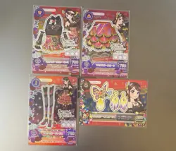 Bandai Aikatsu Spicy Ageha Card Lot 4 Cards Marui Ageha Top Skirt Boots Earrings - Image 1