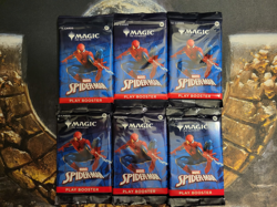 Magic the Gathering Spider Man Play Booster Pack Lot of 6 + 30 Lands New SEALED - Image 2