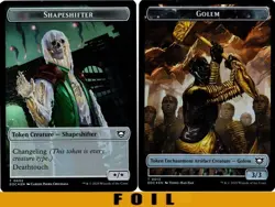 SHAPESHIFTER \ GOLEM TOKEN ** FOIL ** #02/13 - Edge of Eternities - NM MTG - Image 1