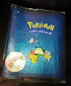 New Vintage 1999 Pokemon Card Storage 3 Ring Zipper Binder Gotta Catch Em All - Image 1