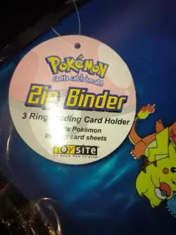 New Vintage 1999 Pokemon Card Storage 3 Ring Zipper Binder Gotta Catch Em All - Image 4