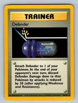 Defender 080/102 Uncommon Base Set LP - NM Pokemon TCG - Image 1