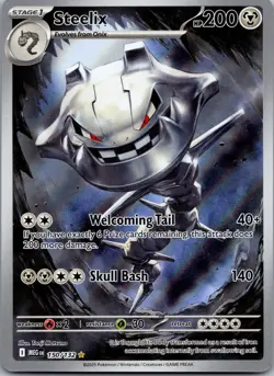 Steelix Pokemon 150/132 Full Art Illustration Rare Holo Mega Evolution NM - Image 1