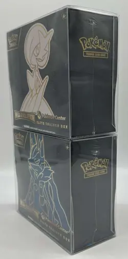 Lot of (2) Pokemon Center Exclusive Mega Evolution Gardevoir & Lucario PC ETB - Image 4
