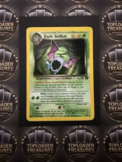 Pokemon Dark Golbat 50 HP Holo Rare Team Rocket 7/82 English Stage 1 Card - Image 2