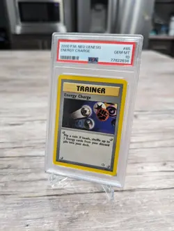 PSA 10 💎 GEM MINT Energy Charge Neo Genesis Unlimited Pokemon Card 85/111 - Image 1