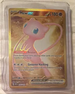Pokemon Mew EX Full Art Holo Ultra Rare 205/165 Sv2a: Pokemon Card 151 180HP - Image 1