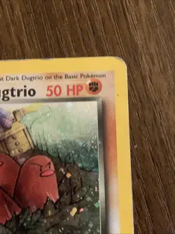Pokemon TCG Holo Ultra Rare Dark Dugtrio 6/82 Rocket Heavy Play - Image 4