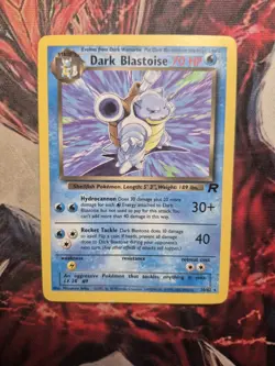 Pokemon TCG Dark Blastoise Non-Holo Rare 20/82 Team Rocket MP Vintage Pokemon - Image 1