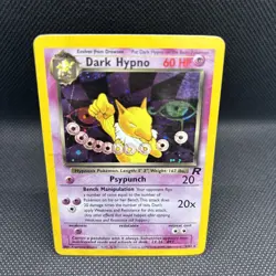 Dark Hypno 9/82 Team Rocket Holo Pokemon - Image 3