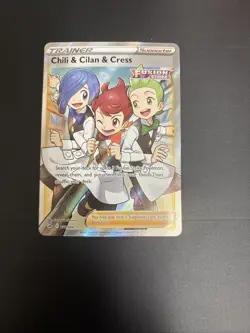 Pokemon! Chili & Cilan & Cress Full Art Ultra Rare - Fusion Strike -258/264-NM/M - Image 1