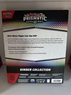 Pokemon TCG: Scarlet & Violet Prismatic Evolutions Binder Collection New Sealed - Image 2