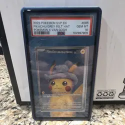 Pokemon Pikachu with Grey Felt Hat Promo 085 SV Scarlet & Violet PSA 10 - Image 1