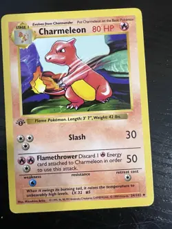 Charmeleon 24/102 Base Set (Shadowless) Regular 1st edition Pokemon TCG nice!! - Image 1