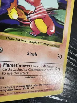 Charmeleon 24/102 Base Set (Shadowless) Regular 1st edition Pokemon TCG nice!! - Image 5