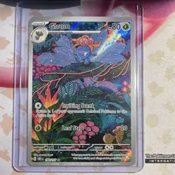 Pokemon Gloom Illustration Rare Full Art Holo SV03 Obsidian Flames 198/197 80 HP - Image 1