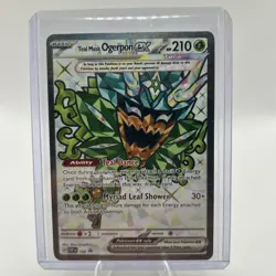 Pokemon Teal Mask Ogerpon ex 166 Scarlet & Violet Promo Holo Ultra Rare EX - Image 1