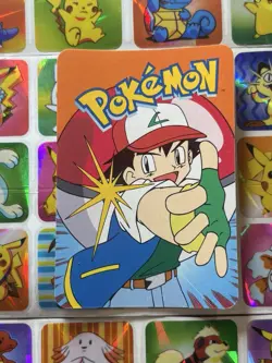 Pokemon 151 Vintage Pocket Monsters Vending HOLO Prism Sticker 2000 Nintendo - Image 5