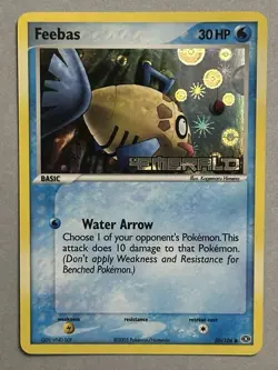 Pokemon TCG Feebas 50/106 Emerald Reverse Holo Stamp 2005 - Image 1