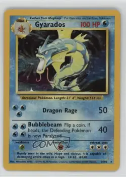 Gyarados Holo Pokemon Base Set #6 1999 - Image 1