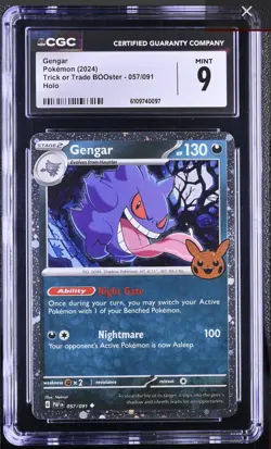 CGC Mint 9 - 2004 Gengar 057/091 Trick or Trade Cosmos Holo (Pumpkin Stamp) 🔥 - Image 1