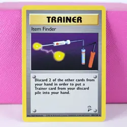 Item Finder 103/130 Base Set 2 Pokemon LP - Image 1