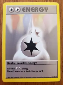 Pokemon - Base Set - Double Colorless Energy 96/102 - Uncommon LP - Image 1