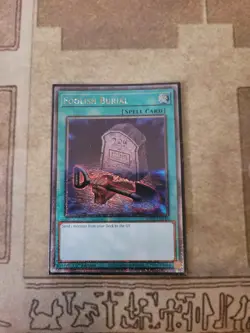 YUGIOH FOOLISH BURIAL RA02-EN049 QUARTER CENTURY SECRET 1ST ED NM - Image 1