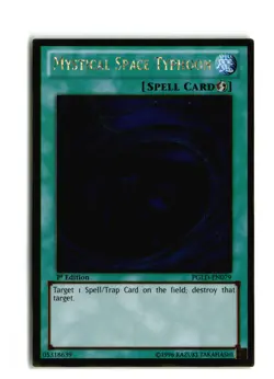 MYSTICAL SPACE TYPHOON PGLD-EN079 1st EDITION GOLD RARE YUGIOH TCG NM-LP - Image 1