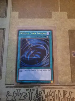 YUGIOH MYSTICAL SPACE TYPHOON PGLD-EN079 GOLD 1ST ED NM/VLP - Image 1