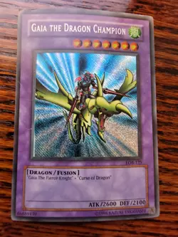MP - YUGIOH! GAIA THE DRAGON CHAMPION LOB-125 SECRET X1 - Image 1