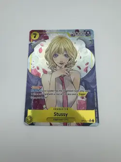 One Piece TCG Stussy (Alternate Art) OP13-110 Carrrying On His Will Holo NM/M - Image 1