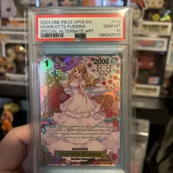 One Piece Charlotte Pudding (SP) OP03-112 Two Legends Foil PSA 10 OP08 - Image 2