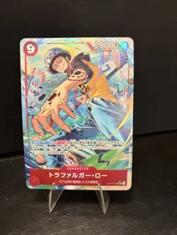 One Piece CCG Trafalgar Law Azure Sea OP14-009 Super Rare Alt Art Japanese - Image 1