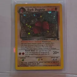 Pokemon Dark Dugtrio Holo Card 50 HP Stage 1 Wizards Team Rocket 6/82 English - Image 1