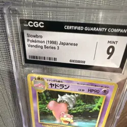 Pokemon Slowbro CGC 9 Vending Series 3 (Green) Japanese 1998 TCG Card - Image 4