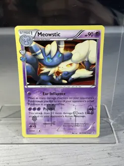 Pokemon TCG Meowstic RC15-32 Generations: Radiant Collection Holo Card 2016 MP - Image 1