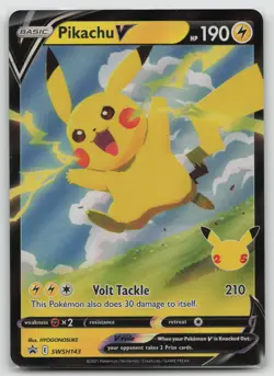 NM Pikachu V Holofoil SWSH: Sword & Shield Promo Cards SWSH143 - Image 1
