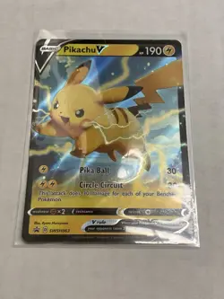 Pikachu V - Promo Holo SWSH: Sword & Shield Cards SWSH063 NM - Image 2