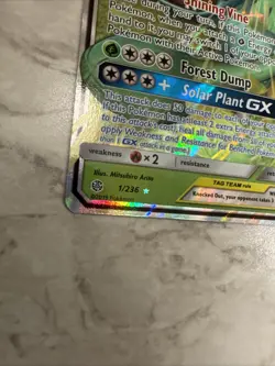 Venusaur & Snivy GX Holo Tag Team 1/236 Sm-Cosmic Eclipse Mint (2 Cards) - Image 3